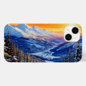 aquarelle hiver matin iPhone / coque ipad (Verso (horizontal))