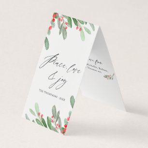 Aquarelle Holly Jolly Photo de Noël