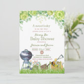 Aquarelle Honey Do Baby shower Invitation (Debout devant)