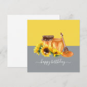 Aquarelle Honey Still Life Carte d'anniversaire (Devant / Derrière)