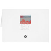 Aquarelle Horizon Rouge Et Bleu Paysage Abstrait (Dos Horizontal)