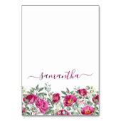 Aquarelle Hot Pink Peonies Carte Place individuell (Par défaut)