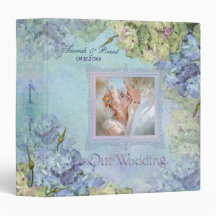 Aquarelle Hydrangea Album de mariage - Personnalis