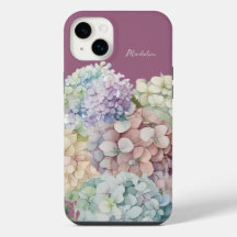 Aquarelle Hydrangea Antique Fuchsia Personnalisé