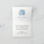 Aquarelle Hydrangea Blue Floral Merci (Intérieur)