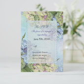 Aquarelle Hydrangea Floral Mariage - RSVP (Debout devant)