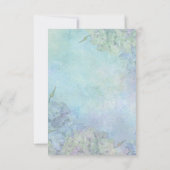 Aquarelle Hydrangea Floral Mariage - RSVP (Dos)