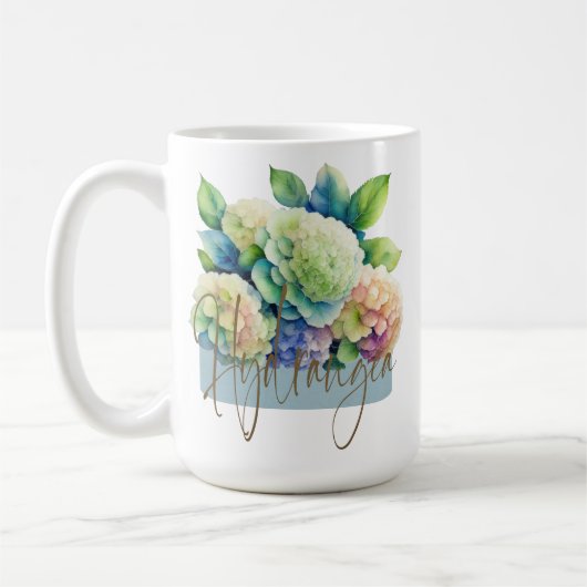 Aquarelle Hydrangea Mug (Gauche)