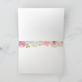 Aquarelle Hydrangeas Bonne carte de fête des mères (Intérieur)