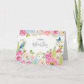 Aquarelle Hydrangeas Bonne carte de fête des mères (Devant)