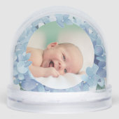 aquarelle hydrangée cadre Baptême merci (Avant)