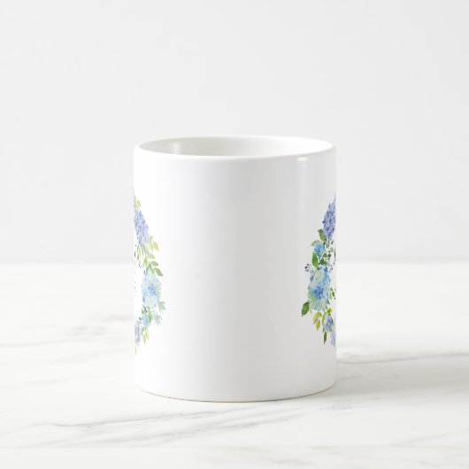 Aquarelle Hydrangée Wreath Maid of Honor Mug (Centre)