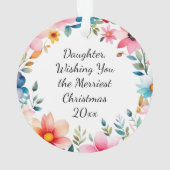 Aquarelle Illustration de Noël chez l'oiseau (dos)