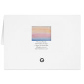 Aquarelle impressionniste Pastel Sky (Dos Horizontal)