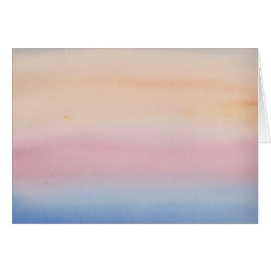 Aquarelle impressionniste Pastel Sky (Devant horizontal)