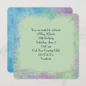 Aquarelle intégrée Invitation Abstraite (Devant / Derrière)