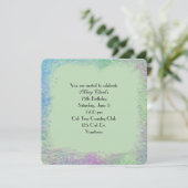 Aquarelle intégrée Invitation Abstraite (Debout devant)