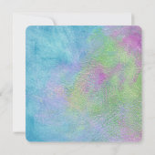Aquarelle intégrée Invitation Abstraite (Dos)
