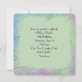 Aquarelle intégrée Invitation Abstraite (Devant)
