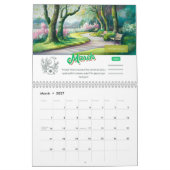 Aquarelle Introvert Inspiration 2025 Calendrier (Mar 2027)