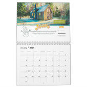 Aquarelle Introvert Inspiration 2025 Calendrier (Jan 2027)