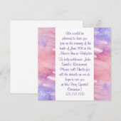 Aquarelle Invitation à toutes les occasions (Devant / Derrière)