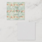Aquarelle invitation avec roses (Devant / Derrière)