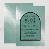 Aquarelle invitation de douche nuptiale (Devant / Derrière)