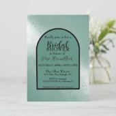 Aquarelle invitation de douche nuptiale (Debout devant)