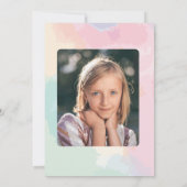 Aquarelle Invitation de fête d'anniversaire (Dos)