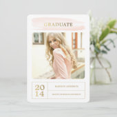 Aquarelle | Invitation de la fête de graduation (Debout devant)