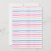 aquarelle Invitations Christening, rose violet (Dos)