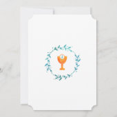 Aquarelle | Invitations de la première communion d (Dos)