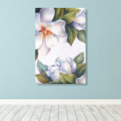 Aquarelle Ivoire Magnolias toile étirée (Insitu (Plancher de Bois))