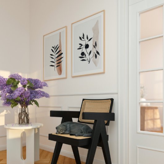 Aquarelle japonaise imprimé abstrait