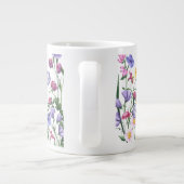 Aquarelle Jardin Fleurs Meilleure maman Mug du mon (Dos)