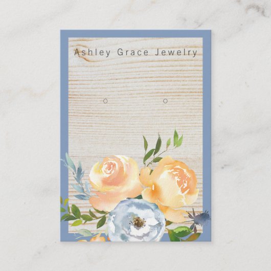 Aquarelle Jardin Floral Bois Élevage Carte d'affic (Devant)