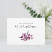 Aquarelle Jardin Merci de mariage (Debout devant)