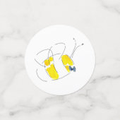 Aquarelle jaune bulle Bee Beehive Confetti (Petit recto)