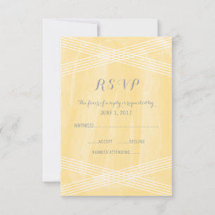 Aquarelle jaune Décor RSVP