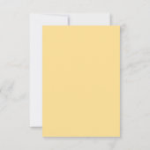 Aquarelle jaune Décor RSVP (Dos)