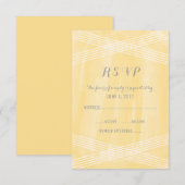 Aquarelle jaune Décor RSVP (Devant / Derrière)