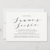 Aquarelle Jaune Été Soiree Party Invitation (Devant)