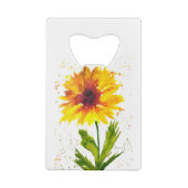 Aquarelle jaune fleur de tournesol chic rustique (Dos)