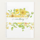 Aquarelle jaune floral personnalisé (Devant)