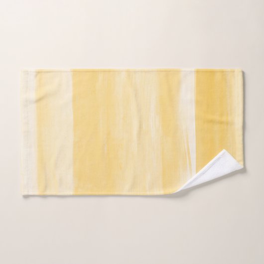 Aquarelle jaune Minimalisme Abstrait #1 #minimal  (Serviette à main)