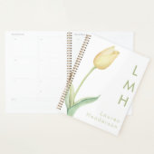 Aquarelle jaune minimaliste moderne Monogramme de (Devant avec enveloppe)