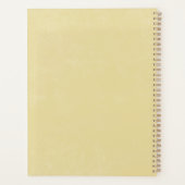 Aquarelle jaune minimaliste moderne Monogramme de (Dos)