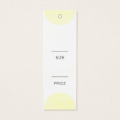 Aquarelle jaune moderne Social Media Prix Balise (Dos)