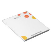 Aquarelle jaune orange moderne Cher Dieu Bloc-note (Incliné)